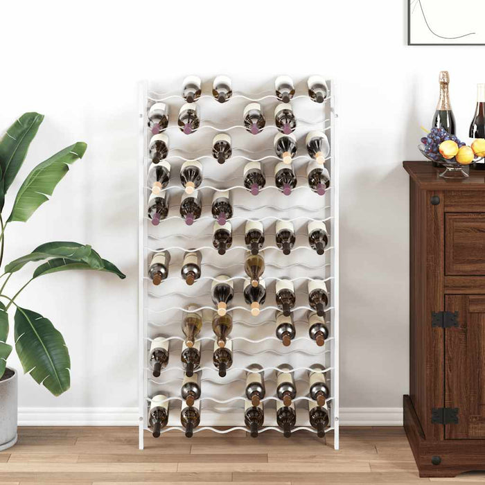 Suport sticle de vin pentru 72 sticle,alb, metal - WALTI WALTI