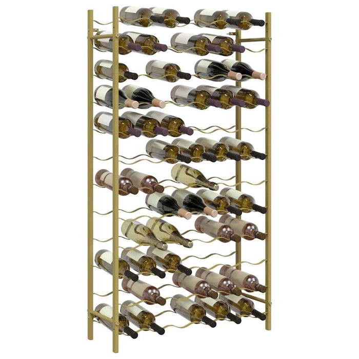 Suport sticle de vin pentru 72 sticle, auriu,metal - WALTI WALTI