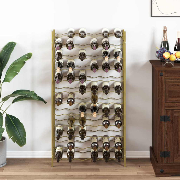 Suport sticle de vin pentru 72 sticle, auriu,metal - WALTI WALTI