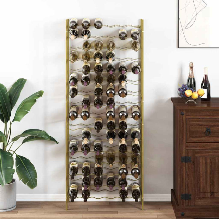 Suport sticle de vin pentru 96 sticle, auriu,metal - WALTI WALTI