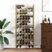 Suport sticle de vin pentru 96 sticle, auriu,metal - WALTI WALTI