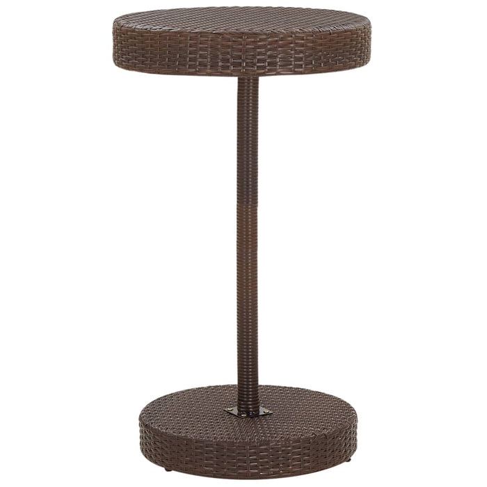 Set mobilier bar de grădină, cu perne, 3 piese, maro, poliratan - WALTI WALTI