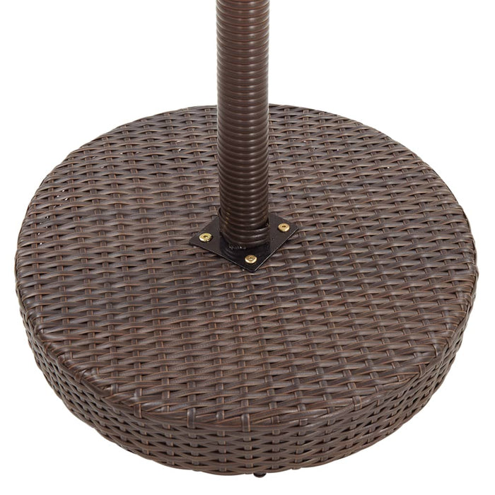 Set mobilier bar de grădină, cu perne, 3 piese, maro, poliratan - WALTI WALTI