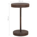 Set mobilier bar de grădină, cu perne, 3 piese, maro, poliratan - WALTI WALTI