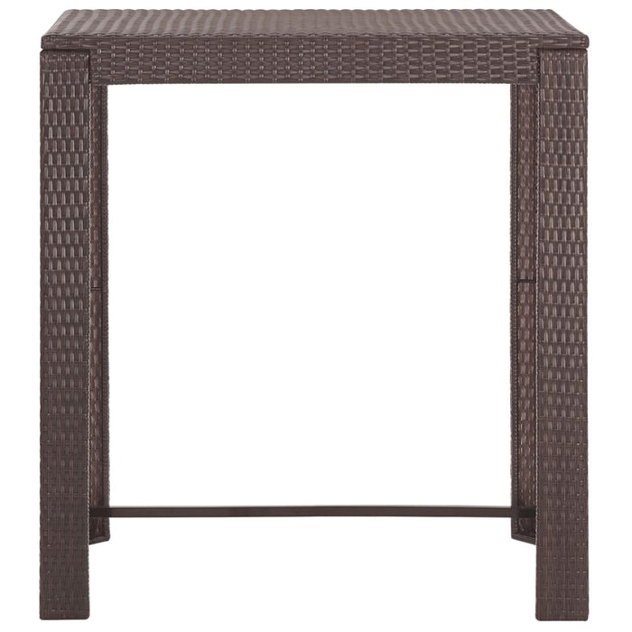 Set mobilier bar de grădină cu perne, 5 piese, maro, poliratan - WALTI WALTI