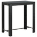 Set mobilier bar de grădină cu perne, 5 piese, negru, poliratan - WALTI WALTI
