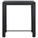 Set mobilier bar de grădină cu perne, 5 piese, negru, poliratan - WALTI WALTI