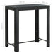 Set mobilier bar de grădină cu perne, 5 piese, negru, poliratan - WALTI WALTI