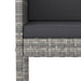Set mobilier bar de grădină cu perne, 5 piese, gri, poliratan - WALTI WALTI