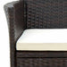 Set mobilier de exterior cu perne, 5 piese, maro, poliratan - WALTI WALTI