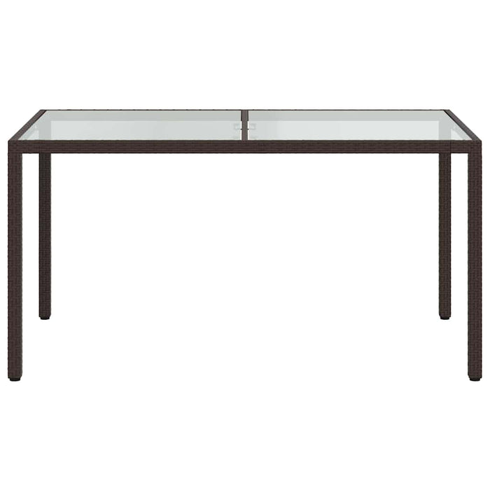 Set mobilier de exterior cu perne, 5 piese, maro, poliratan - WALTI WALTI