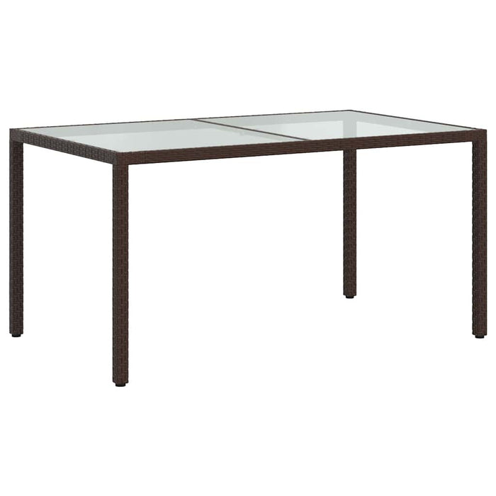 Set mobilier de exterior cu perne, 5 piese, maro, poliratan - WALTI WALTI