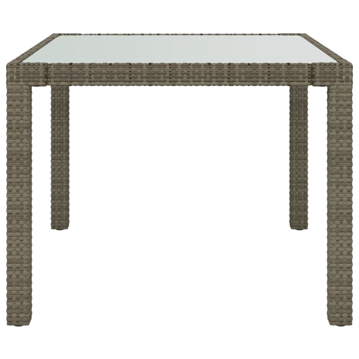 Set mobilier de exterior cu perne, 3 piese, gri, poliratan WALTI