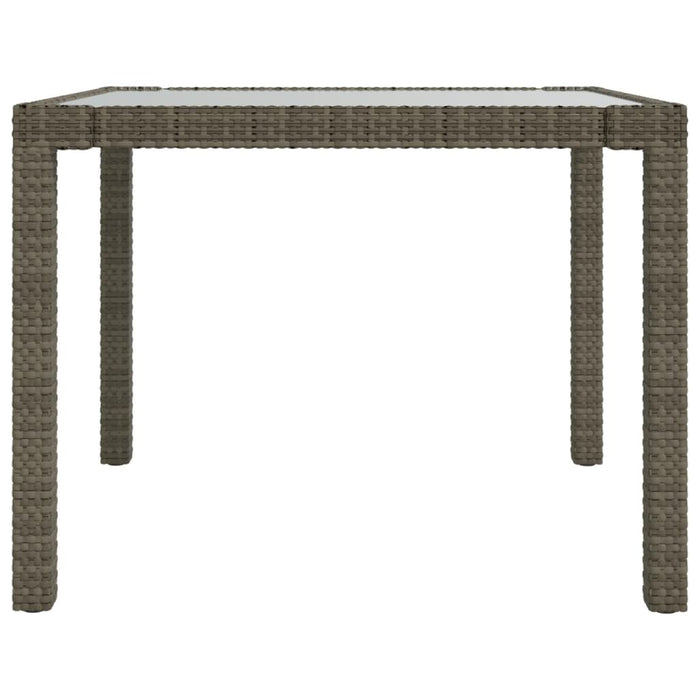 Set mobilier de exterior cu perne, 3 piese, gri, poliratan WALTI