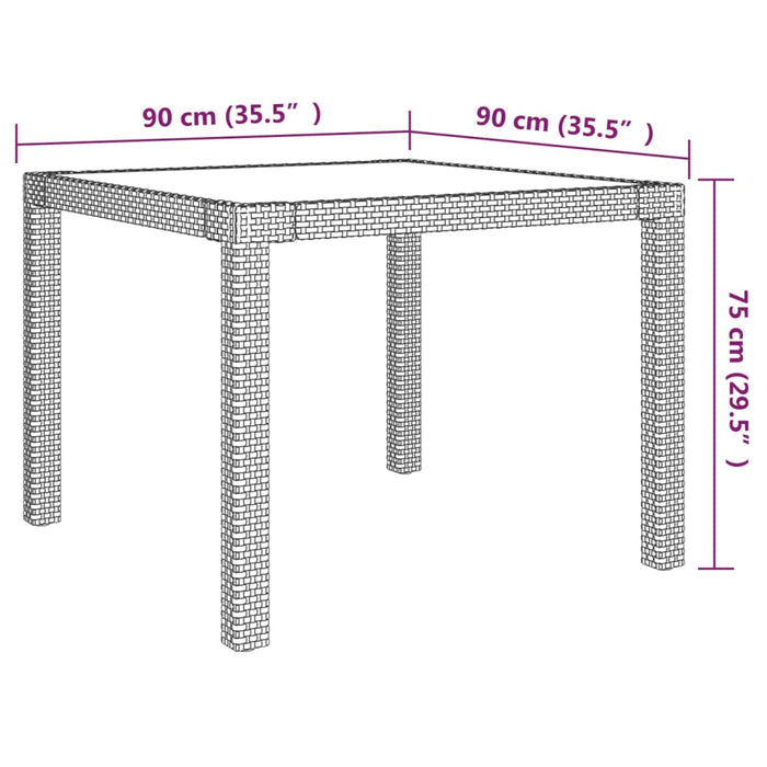 Set mobilier de exterior cu perne, 3 piese, gri, poliratan WALTI