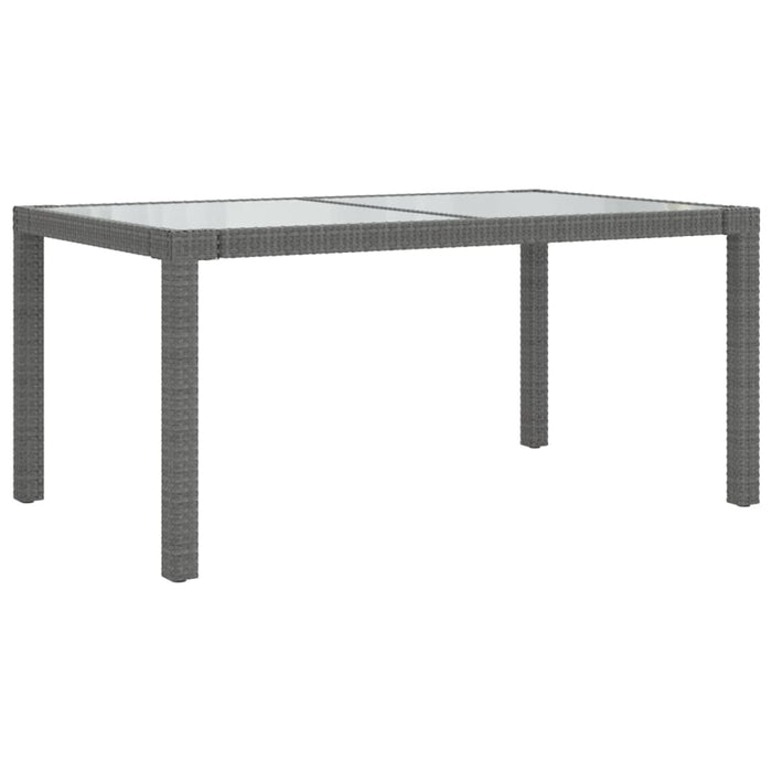 Set mobilier de exterior cu perne, 5 piese, gri, poliratan WALTI