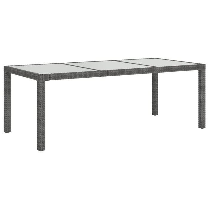 Set mobilier de grădină cu perne, 7 piese, gri, poliratan WALTI