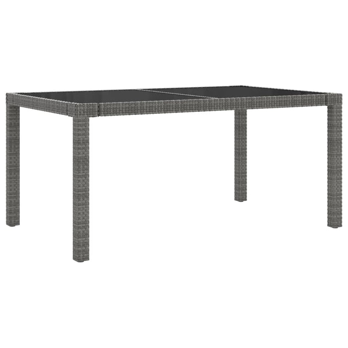 Set mobilier de exterior cu perne, 5 piese, gri, poliratan WALTI