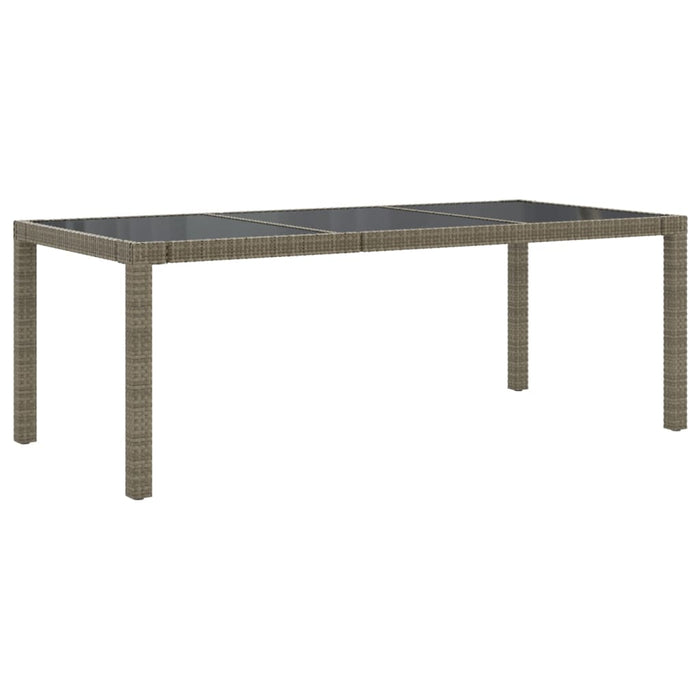 Set mobilier de grădină cu perne, 7 piese, gri, poliratan WALTI