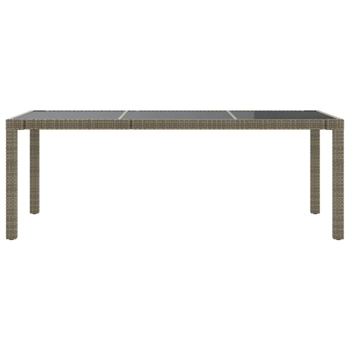 Set mobilier de grădină cu perne, 7 piese, gri, poliratan WALTI
