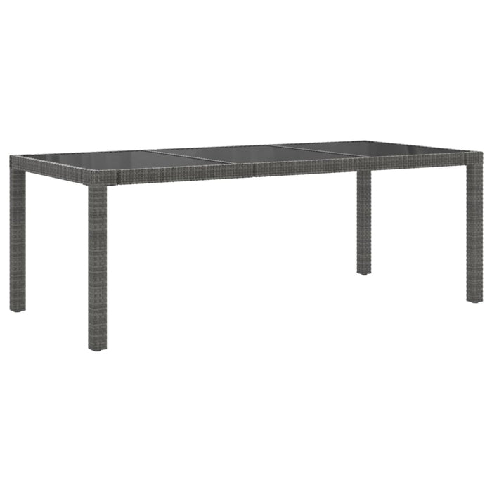 Set mobilier de grădină cu perne, 9 piese, gri, poliratan WALTI