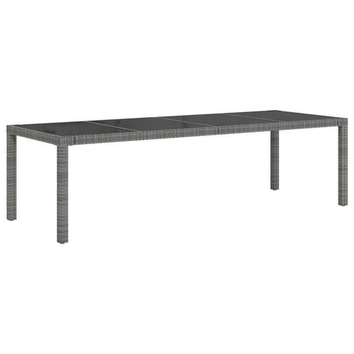 Set mobilier de grădină cu perne, 9 piese, gri, poliratan WALTI