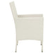 Set mobilier de exterior cu perne, 5 piese, alb, poliratan - WALTI WALTI