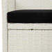 Set mobilier de exterior cu perne, 5 piese, alb, poliratan - WALTI WALTI