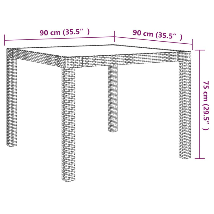 Set mobilier grădină cu perne, 5 piese, bej, poliratan - WALTI WALTI