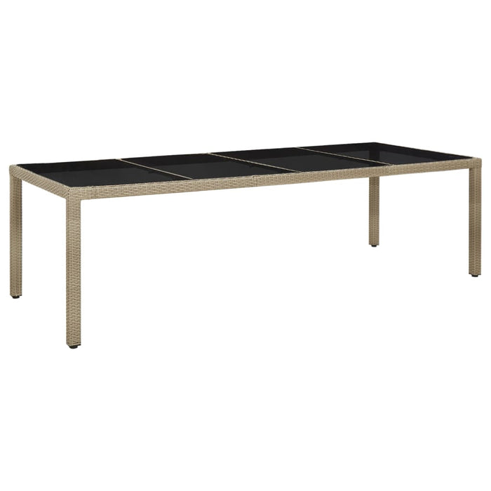 Set mobilier de grădină cu perne, 9 piese, bej, poliratan - WALTI WALTI
