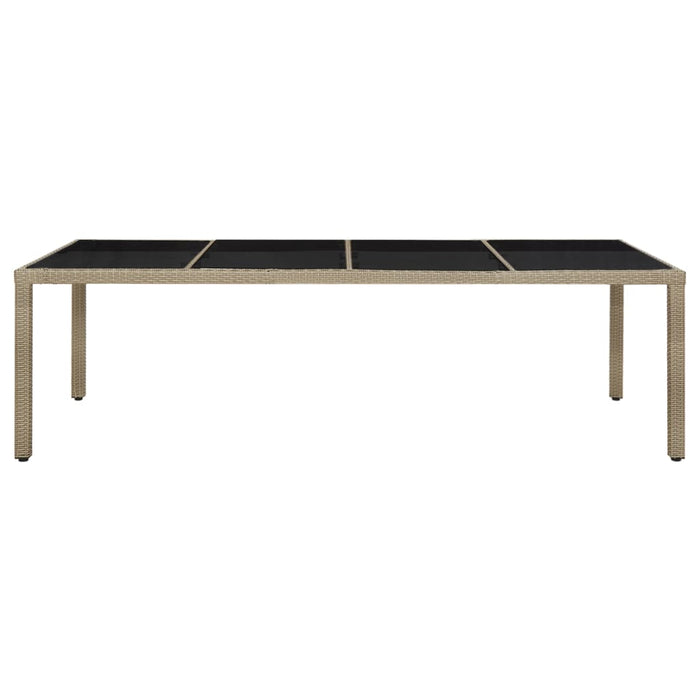 Set mobilier de grădină cu perne, 9 piese, bej, poliratan - WALTI WALTI