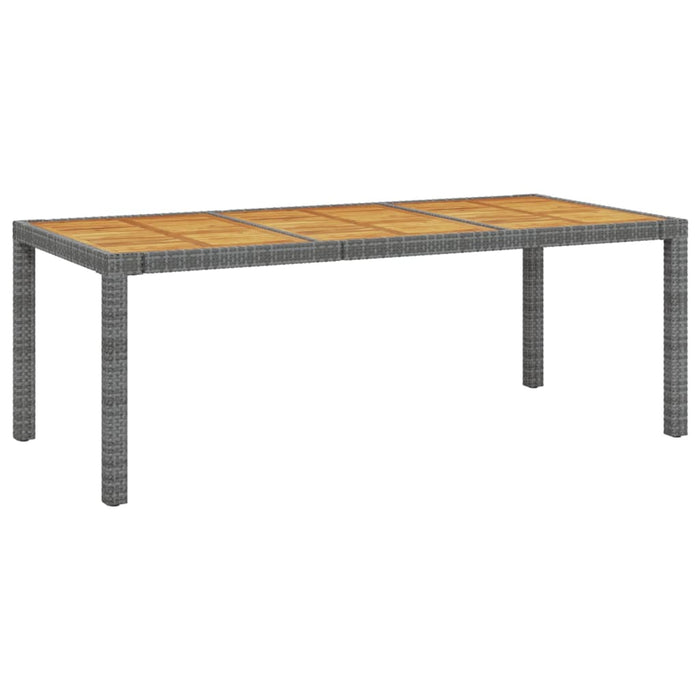 Set mobilier de grădină cu perne, 7 piese, gri, poliratan - WALTI WALTI