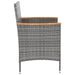 Set mobilier de exterior cu perne, 5 piese, gri, poliratan - WALTI WALTI