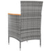 Set mobilier de exterior cu perne, 5 piese, gri, poliratan - WALTI WALTI