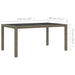 Set mobilier de exterior cu perne, 5 piese, gri, poliratan - WALTI WALTI
