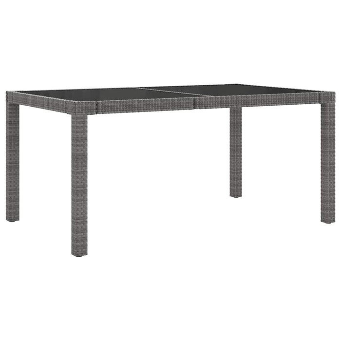 Set mobilier exterior cu perne, 7 piese, negru/gri, poliratan - WALTI WALTI
