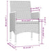 Set mobilier exterior cu perne, 7 piese, negru/gri, poliratan - WALTI WALTI