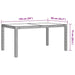 Set mobilier exterior cu perne, 7 piese, negru/gri, poliratan - WALTI WALTI