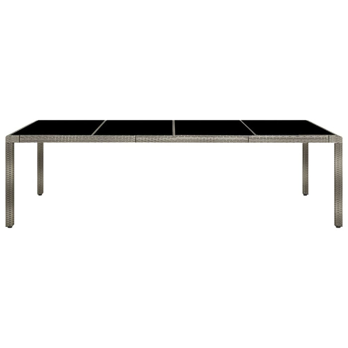 Set mobilier de grădină cu perne, 9 piese, gri, poliratan WALTI