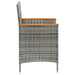 Set mobilier de exterior cu perne 11 piese negru/gri, poliratan - WALTI WALTI