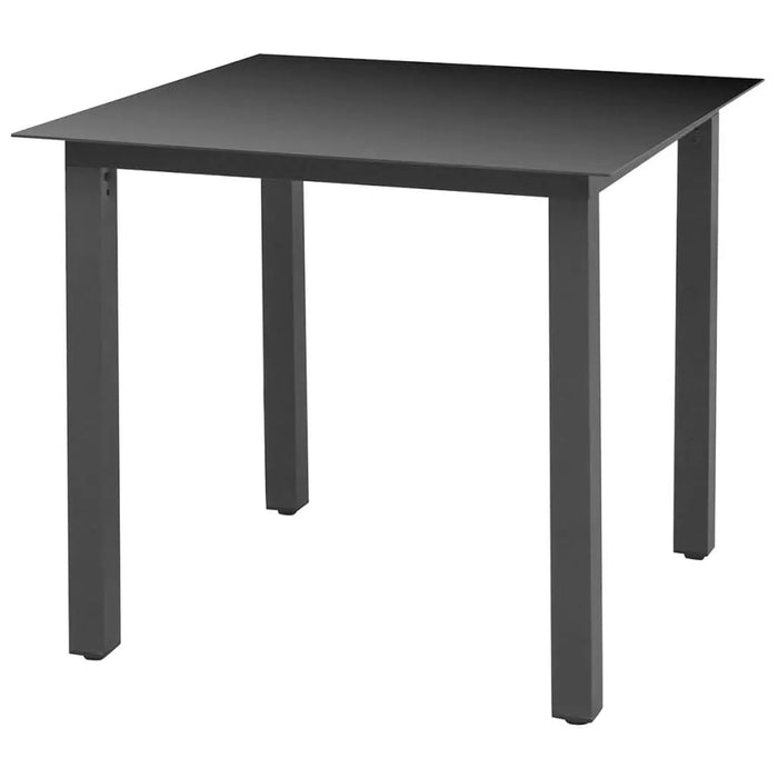 Set mobilier de grădină cu perne, 5 piese, negru, poliratan WALTI