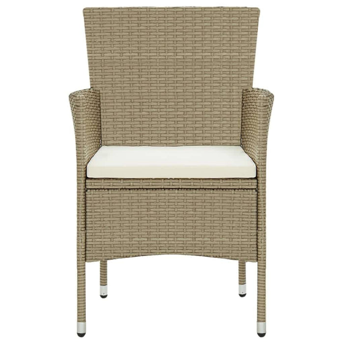 Set mobilier de grădină cu perne, 5 piese, bej, poliratan - WALTI WALTI