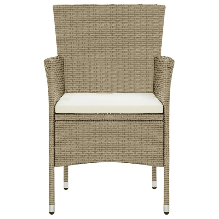 Set mobilier de grădină cu perne, 9 piese, bej, poliratan - WALTI WALTI