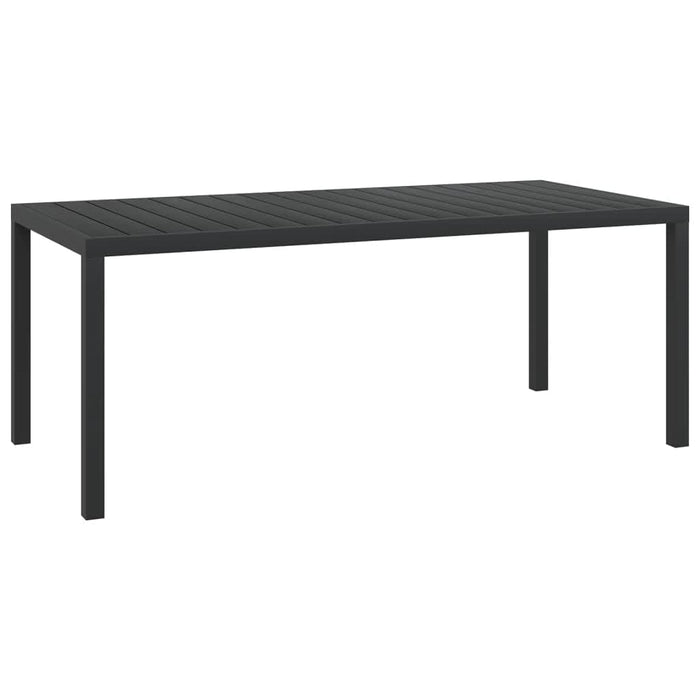 Set mobilier de grădină cu perne, 9 piese, negru, poliratan - WALTI WALTI