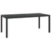 Set mobilier de grădină cu perne, 9 piese, negru, poliratan - WALTI WALTI