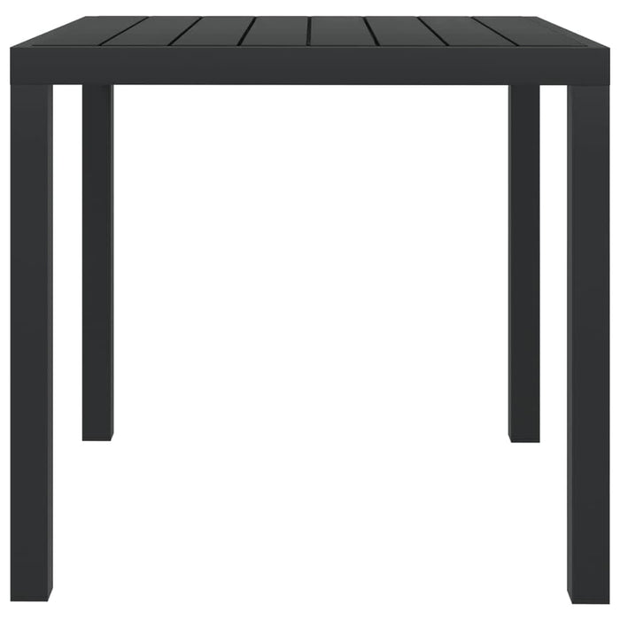 Set de masă pentru grădină cu perne, 5 piese, negru, poliratan - WALTI WALTI