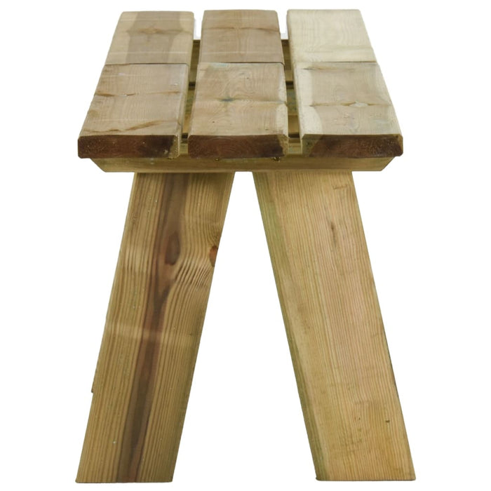 Bancă de grădină, 220 cm, lemn masiv de pin impregnat - WALTI WALTI
