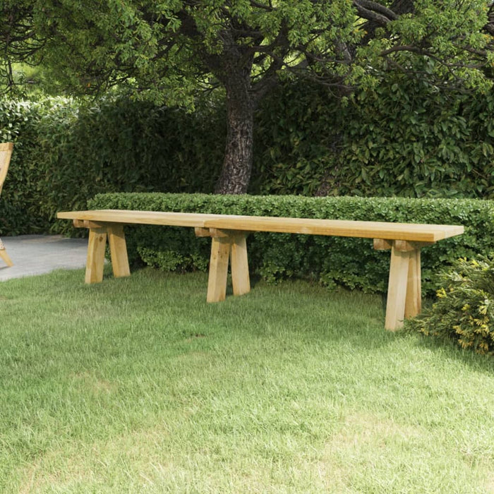 Bancă de grădină, 220 cm, lemn masiv de pin impregnat - WALTI WALTI
