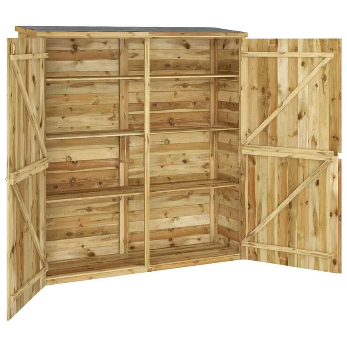 Șopron de grădină pentru scule, 163x50x171 cm, lemn masiv pin - WALTI WALTI