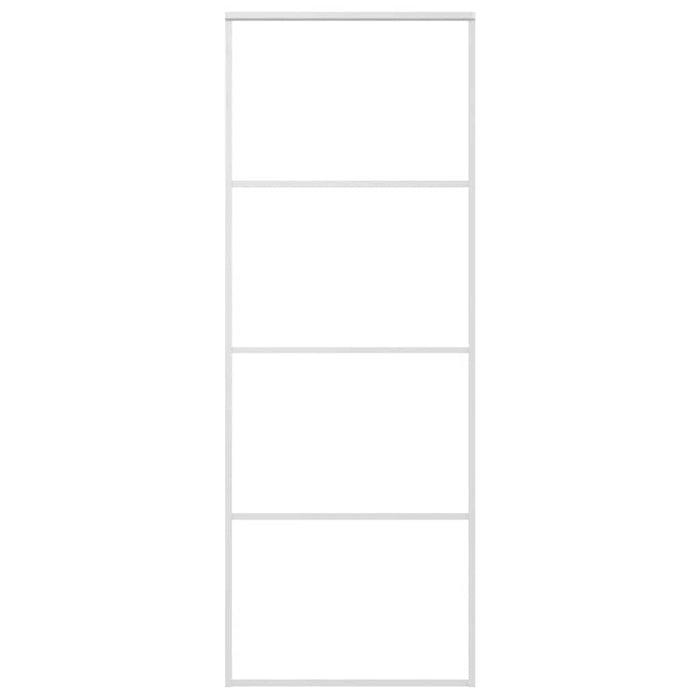 Ușă glisantă, alb, 76x205 cm, sticlă ESG și aluminiu - WALTI WALTI